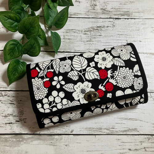 ハンドメイド 長財布 お財布バッグ やりくり財布 マスク入れ カード