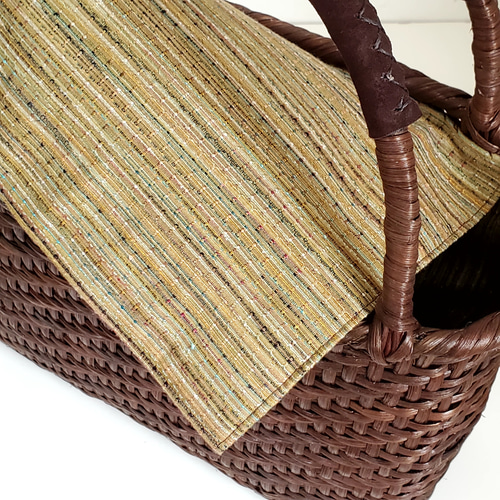 新作。Creema限定] 2025 大人キレイめ 籐かごバッグ 網代編み(大