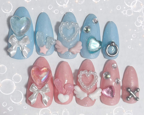 ネイルチップ オーダー 平成女児 量産型 ウィッシュコア 天使界隈