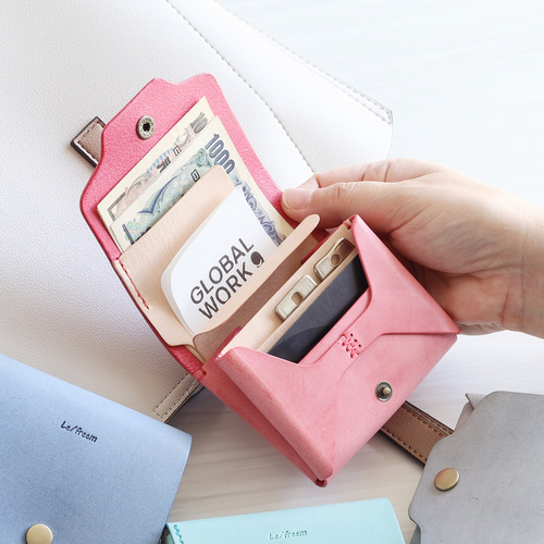 LF-031 お札が折れない鍵が入るコンパクト財布 シビラ×ヌメ革ツｰトン