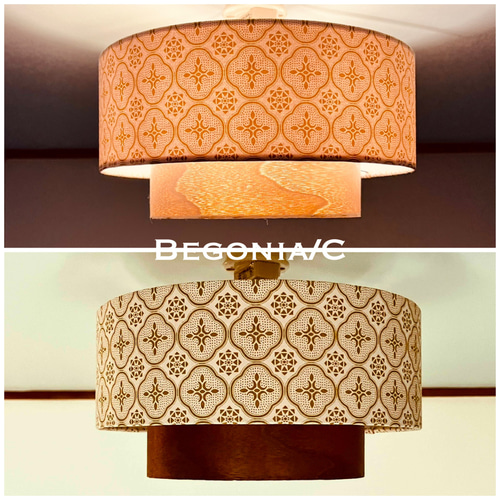 シーリングライト 天井照明 Begonia/CAB 北欧 おしゃれ ランプシェード