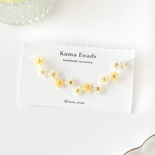 黄色のビーズブレスレット ブレスレット kuma beads 通販 19485428
