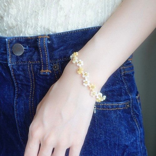 黄色のビーズブレスレット ブレスレット kuma beads 通販 19485428