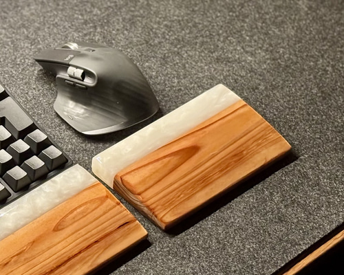 アームレスト パームレスト リストレスト マウスパッド 木製 無垢材