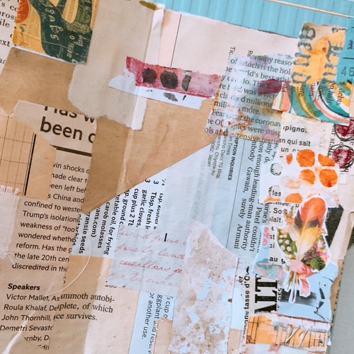 アート⭐︎ジャンクジャーナルブック3冊&リメイクコラージュ封筒の