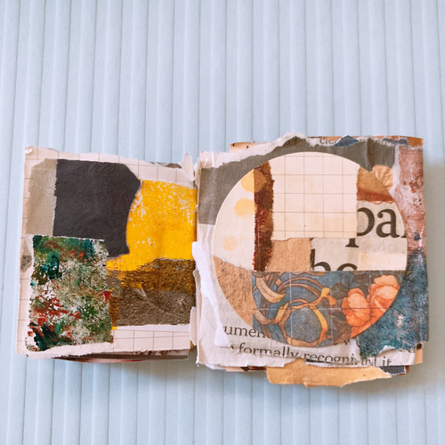 アート⭐︎ジャンクジャーナルブック3冊&リメイクコラージュ封筒の