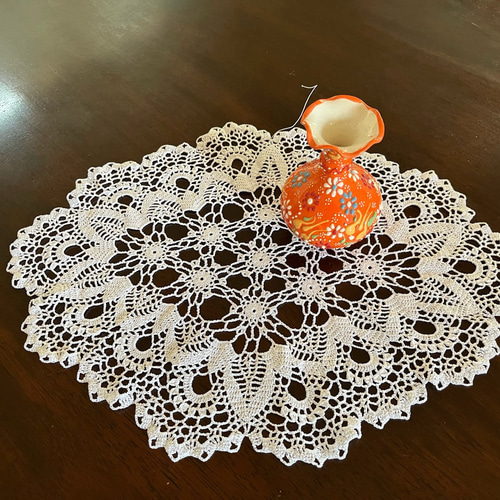 ハンドメイド レース編みドイリーNo.8 その他インテリア雑貨 Kazoo