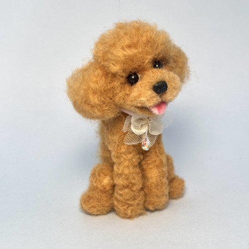 羊毛フェルト】トイプードル ミニ1 羊毛フェルト ok&ok 通販 19607619