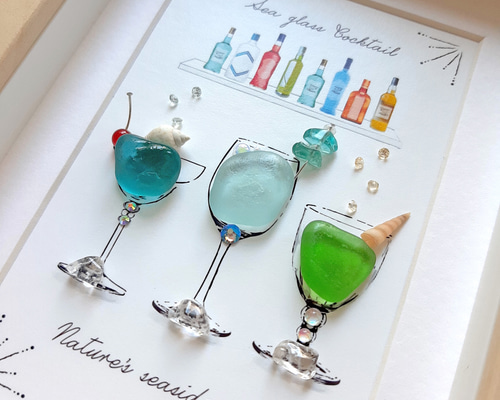 シーグラスアート❁Happy Easter❁ シーグラスアート『Happy Easter