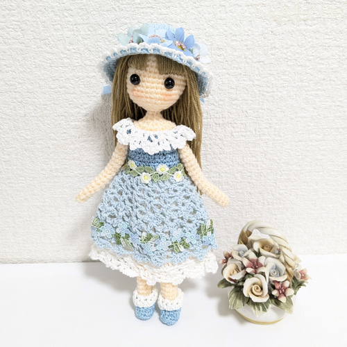 ✿水色大好き女の子 着せ替えあみぐるみ あみぐるみ Karin✿ 通販