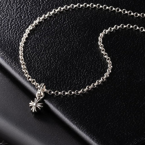 シルバー925 プラス クロス チャーム ペンダント クロスネックレス 66