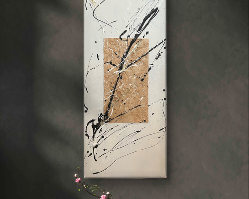 長夜 Cho Ya 】原画/和風/禅/絵画/アート/抽象画/ニュアンス/モダン