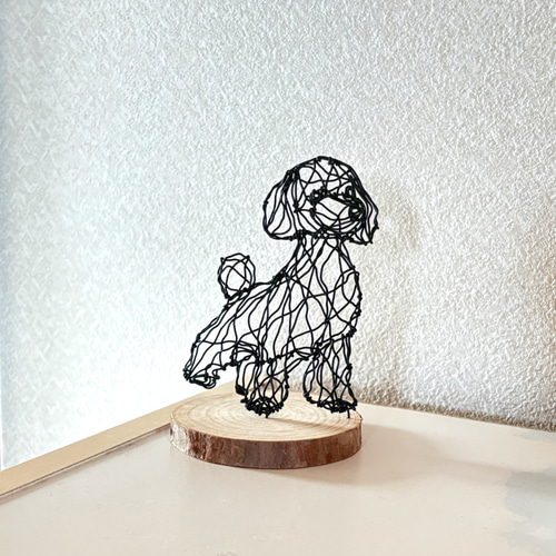 上質なワイヤーアート トイプードル】ワイヤーアート ワイヤークラフト