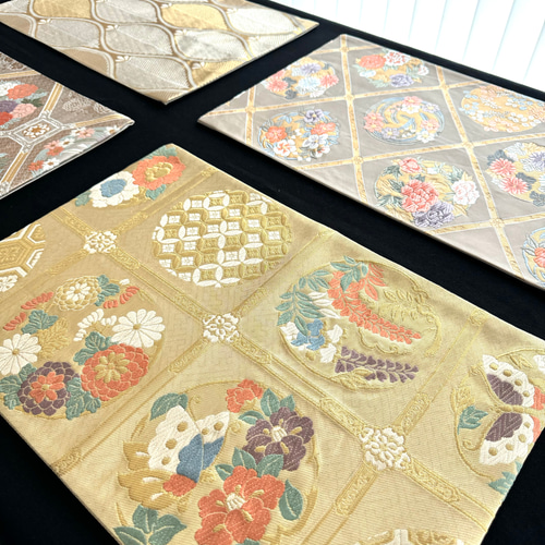 ◼︎56◼︎一点物 高級袋帯 全て正絹 ランチョンマット4枚セット【帯