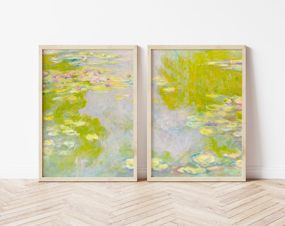 モネ アートポスター 2枚セット｜睡蓮 絵画｜印象派 ポスター