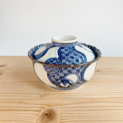 未使用】京焼 清水焼 瑞昭窯 鉢 多用鉢 手書き ボウル 染付け 未使用】