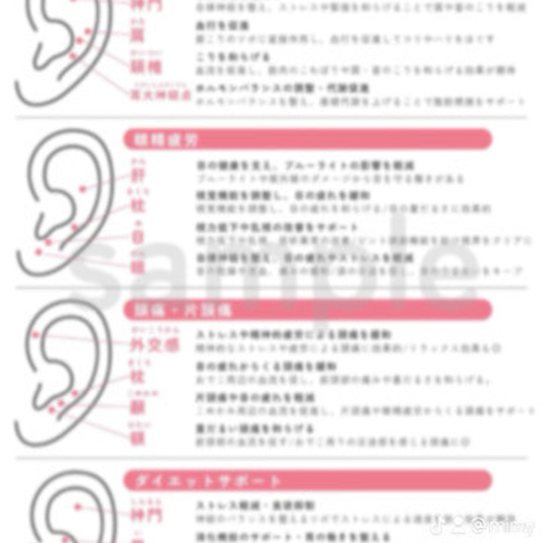 耳つぼジュエリー | 耳ツボ辞典 | 耳ツボマップ イヤリング