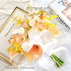 アーティフィシャルフラワーブーケ 結婚式 ウエディングブーケ 前撮り