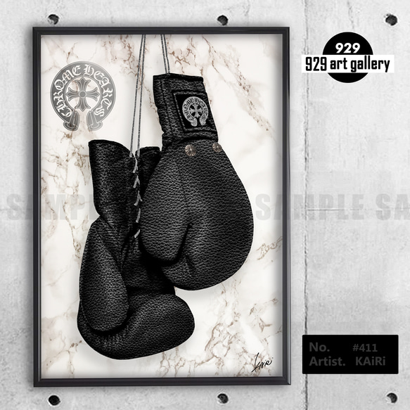 CHROME HEARTS type☆オマージュアートインテリアポスター＃411