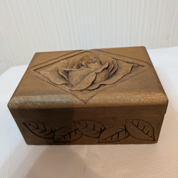 木彫りティッシュボックス（紫陽花） その他インテリア雑貨