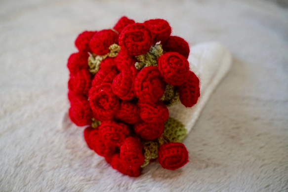 花束ブランケット バラの花 薔薇 マルチカバー ランチョンマット かぎ