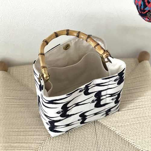 ⚮̈ミナペルホネン hello swallow バンブーバッグ ワンハンドルバッグ