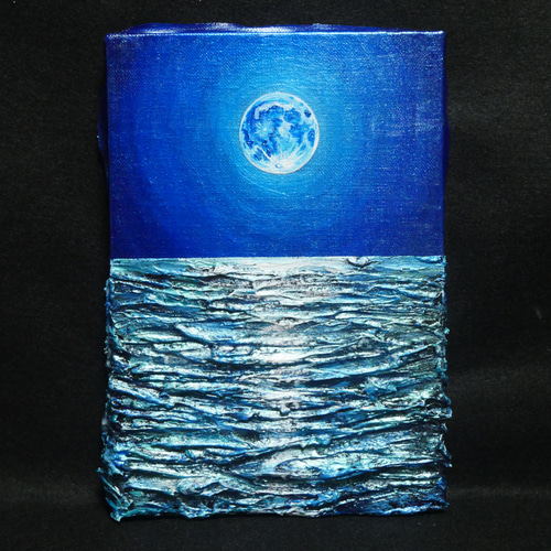 油絵 油彩 油彩画 絵 絵画 SM号【スーパーブルームーン 】 絵画 HR