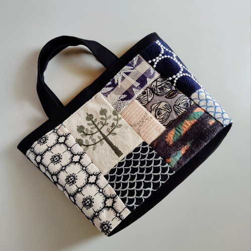 M✰ミナペルホネンのトートバッグ♡愛しのパッチワーク-170 トート