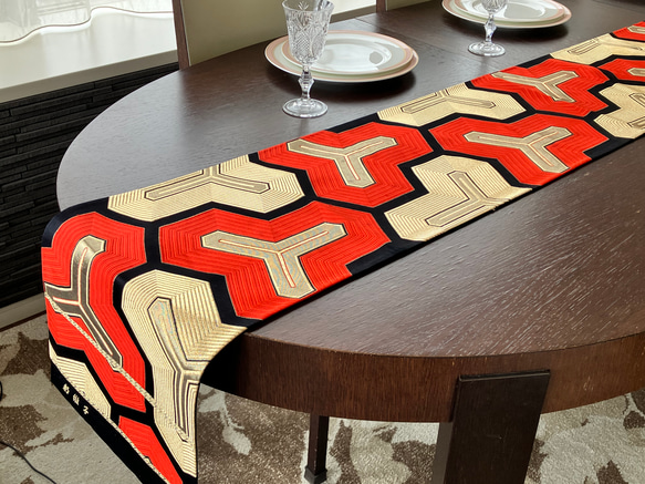 西陣織 着物の帯のテーブルランナー NTR001 その他キッチン小物