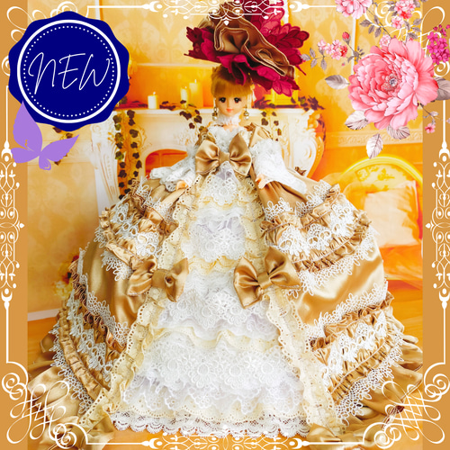 送料無料 ジェニーサイズ ロココ調ドレス マリーアントワネットの世界