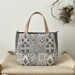 ⚮̈ミナペルホネン forest tile beige かくれんぼトート タック入