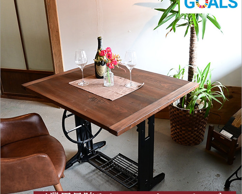工業用足踏みミシン カフェテーブル アンティーク ダイニングテーブル