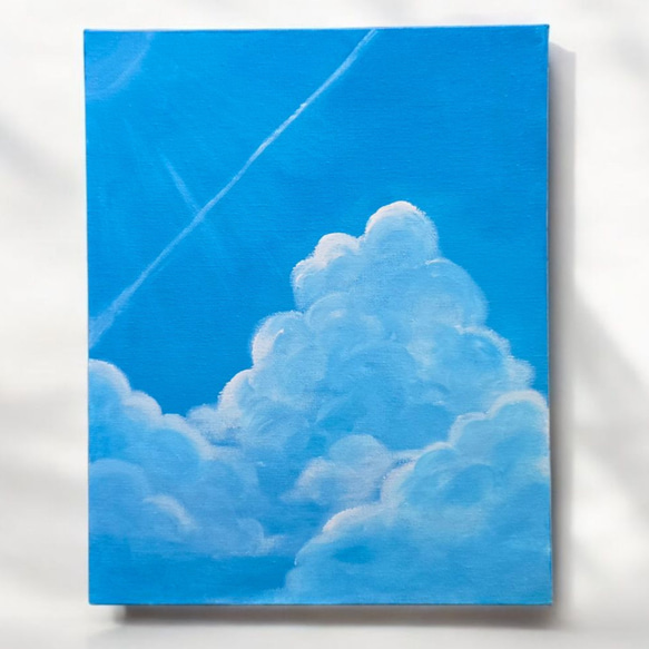 青空と入道雲 アクリル画 アート 絵画 Caty 通販 19378289｜Creema