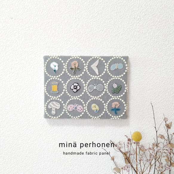 ミニ ファブリックパネル ミナペルホネン インテリア タンバリン