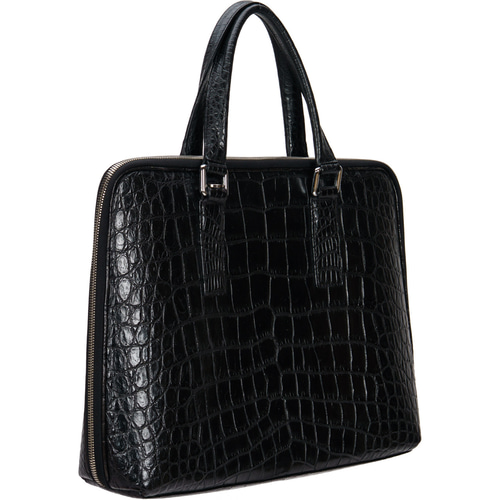 クロコダイル メンズ ビジネスバッグ 高級 ブリーフケース 2WAY