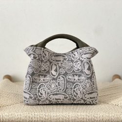 ⚮̈ミナペルホネン forest tile ライトブルー ネリオバッグ 巾着バッグ