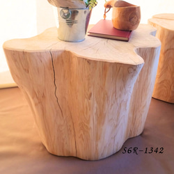 いい香り 東濃ひのき くり抜き シンプル 丸太スツール オーガニック