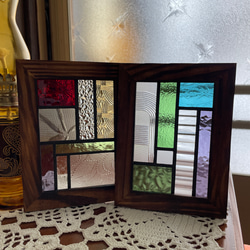 ステンドグラス パネル 昭和レトロ ガラス引き戸 その他インテリア雑貨