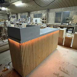 現品処分品 壁付け L字 レジカウンター 現品処分品 壁付け L字 レジ