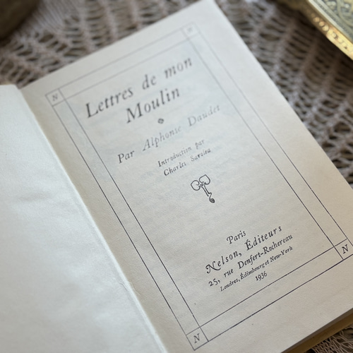 フランスアンティーク ネルソン 1936年 洋書 古書 インテリア小物