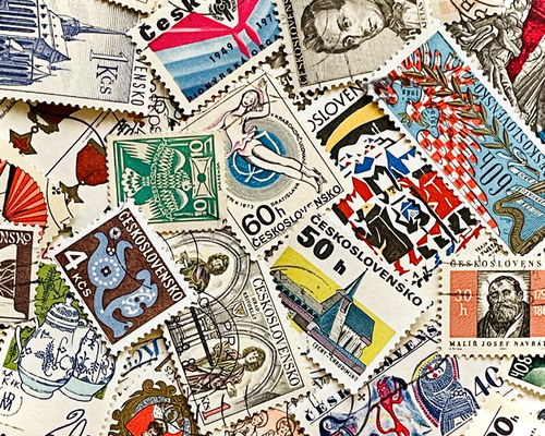 チェコスロバキア切手アソート25枚入（外国切手・古切手