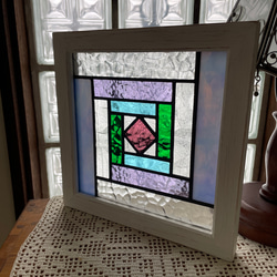 ステンドグラス パネル 昭和レトロ 和モダン 障子 その他インテリア