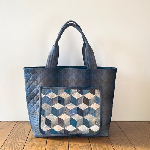 ベビーブロックのパッチワークキルトバッグ トートバッグ lilla＊ 通販