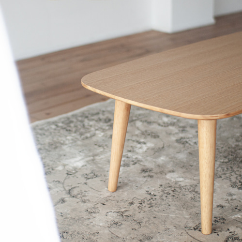 オーク材のローテーブル［2サイズ 90cm 120cm] 高さ選択可 セミ