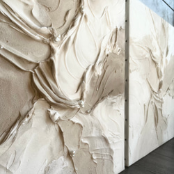 現代アート 2枚セット 53×45.5㎝ テクスチャーアート 大きめ モダン