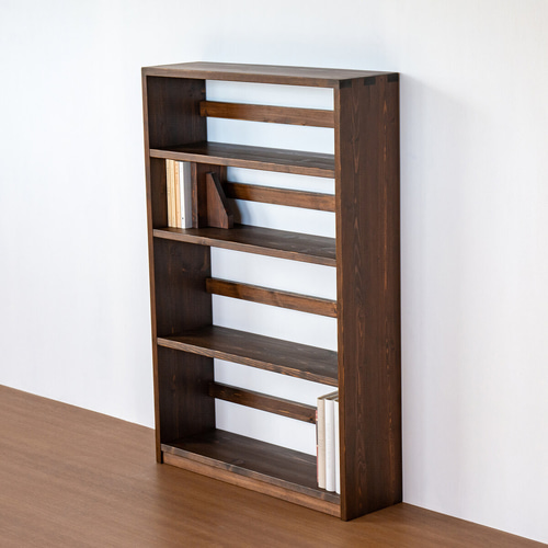 ブックシェルフB／ダークブラウン 本棚・絵本棚・マガジンラック SG