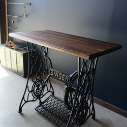 SINGER最も美しい脚 アンティークミシンテーブル デスク サイズ変更可