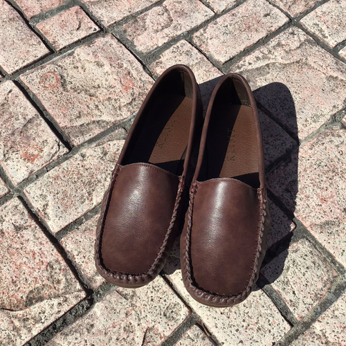 ア*0様 Polo ダークブラウン モカシン ラルフローレン デッキシューズ