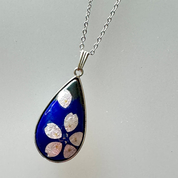 七宝焼きアクセサリー ペンダント 桜 しずく ネックレス・ペンダント
