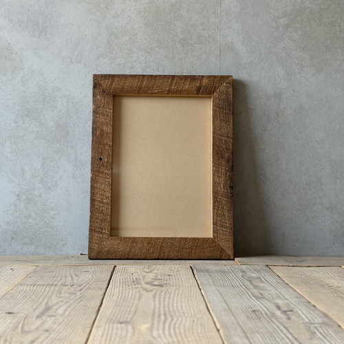 A3 古材額縁】サイズ変更可能 古材フレーム 額 ビンテージ 古道具 無垢